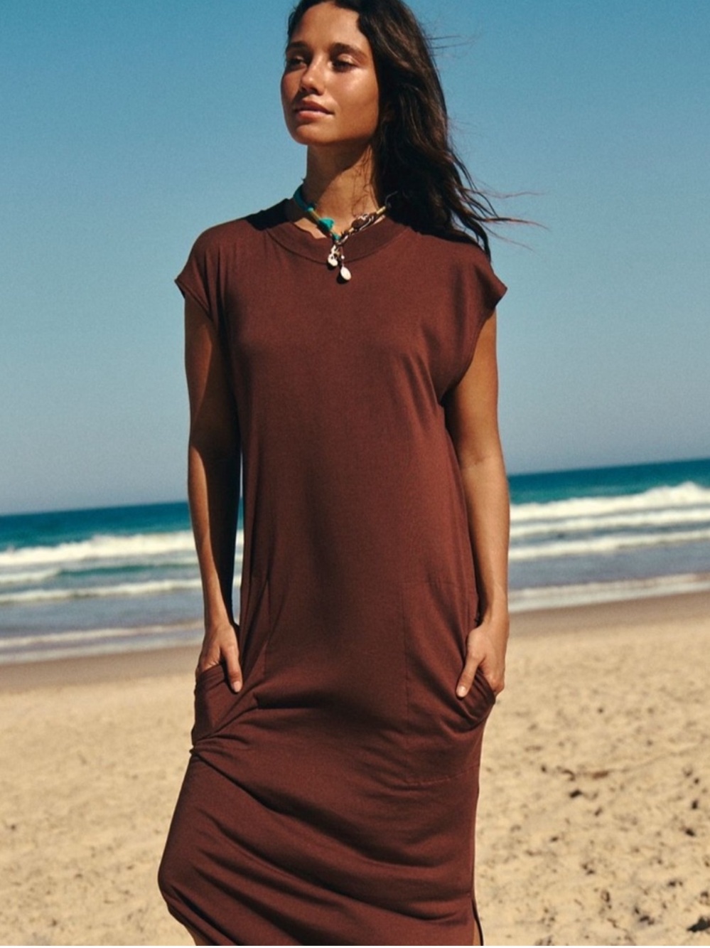 Free-est free people drift street cotton-jersey maxi dress